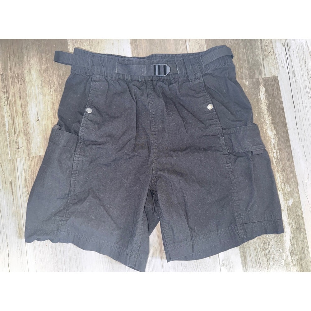The North Face Cargo Shorts Mens Black Belted Hiking Utility XS